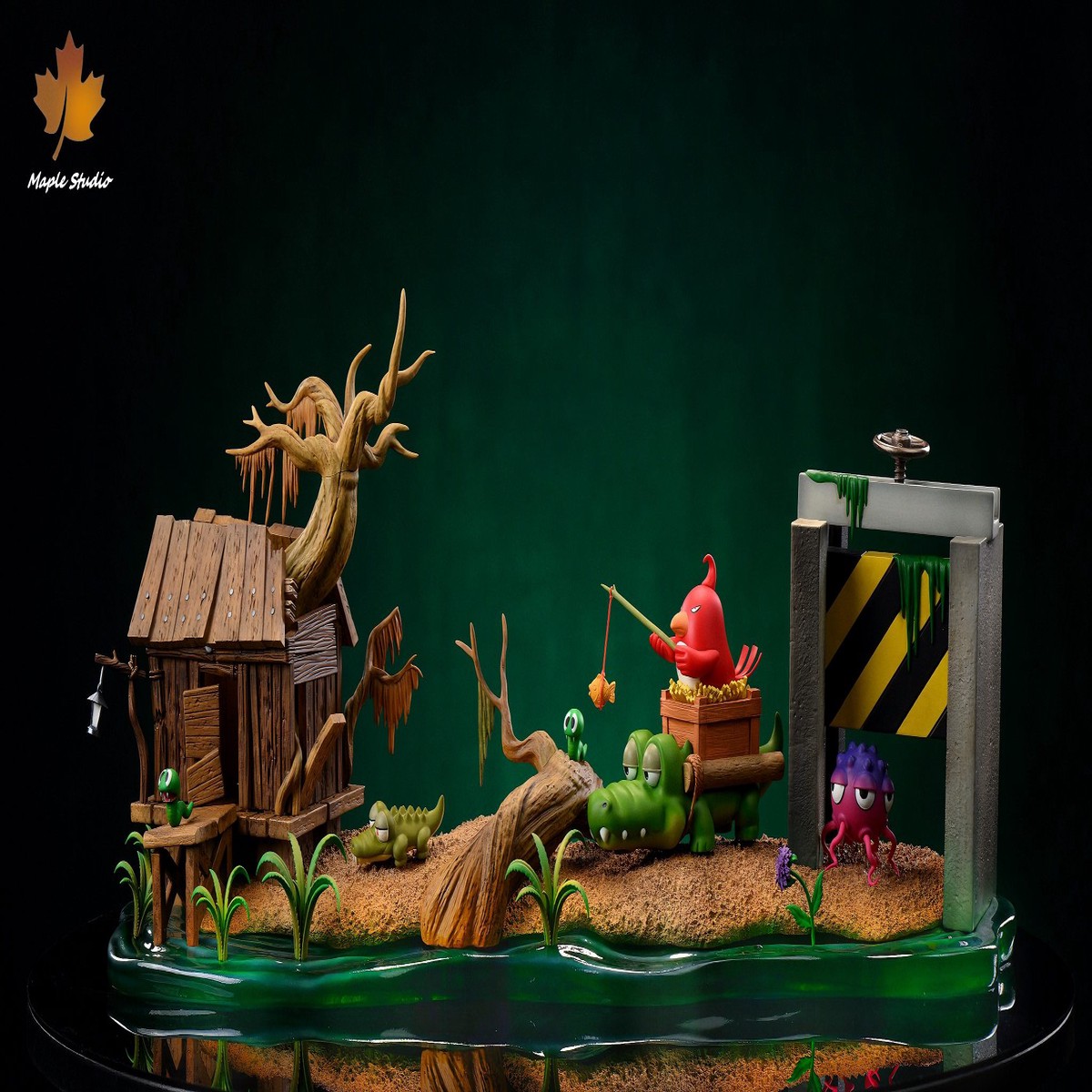 Maple Studio Treasure Island / Victoria Harbour Series: Swampland Side Story Croco X Ligator X Muddy X Dyle Limited Edition Statue
