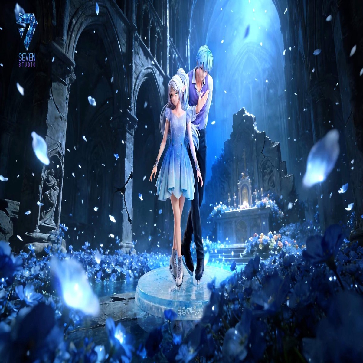 Seven Studio   Frieren & Himmel Frieren: Beyond Journeys End Waltz on Ice 1/6 Scale Statue