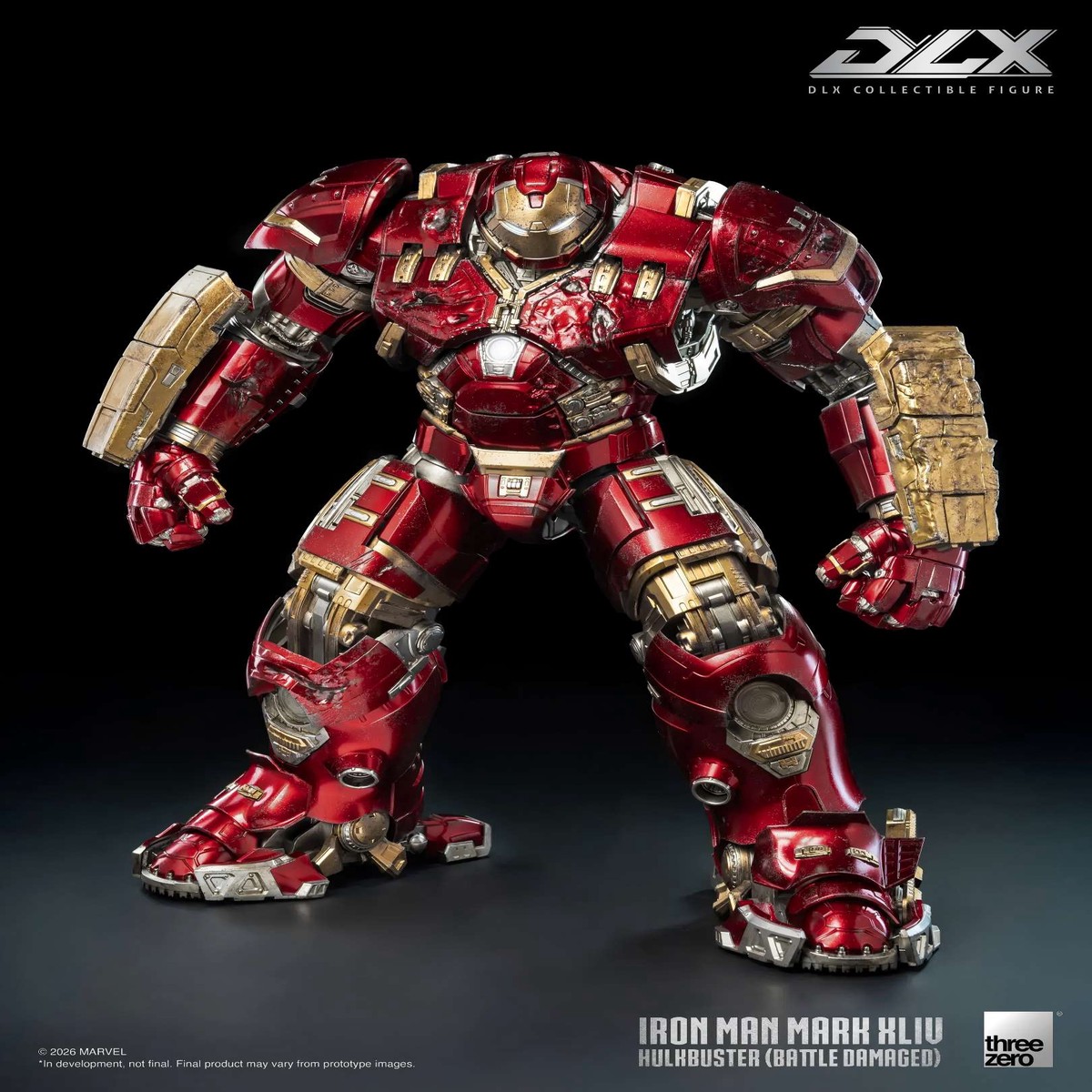 Threezero Marvel Studios The Infinity Saga DLX Iron Man Mark 44 Hulkbuster Battle Damaged 1/6 Scale Figure 3Z09190C0(Licensed)