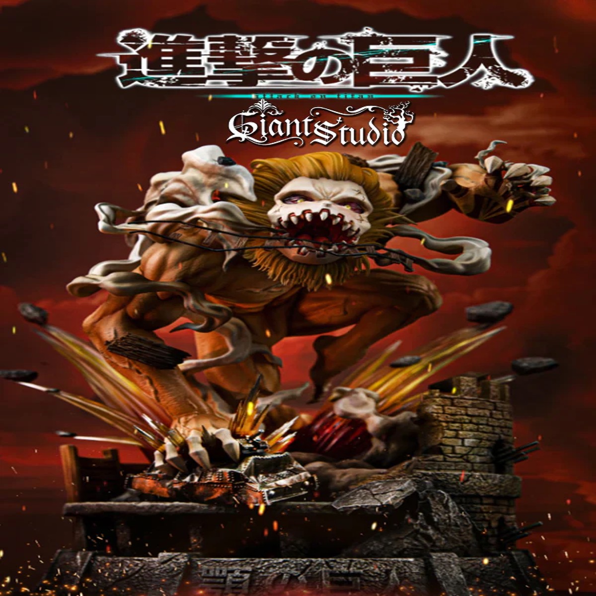 Attack on Titan Jaw Titan GK Statue Giant Studio