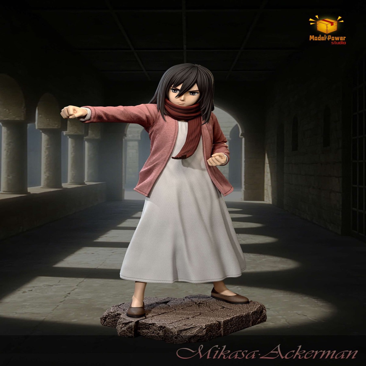 Attack on Titan Mikasa 1/6 Scale TOPGK Resin Statue -Model Power Studio