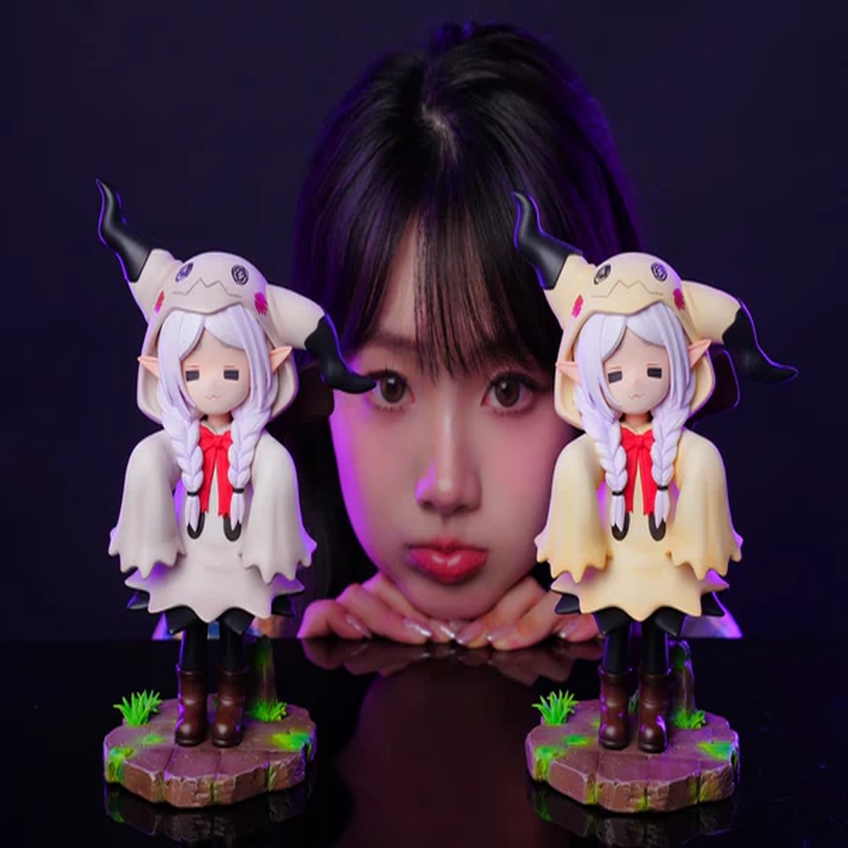 Cookie Studio  Frieren Cos Mimikyu & Fern Cos Gengar A Charming Fantasy  Pokmon Crossover Statue Set