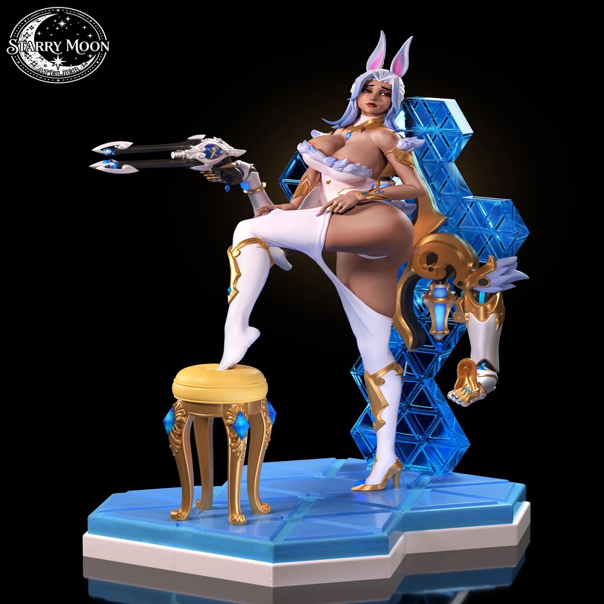 Overwatch D.Va 1/4 Scale Statue Starry Moon Atelier