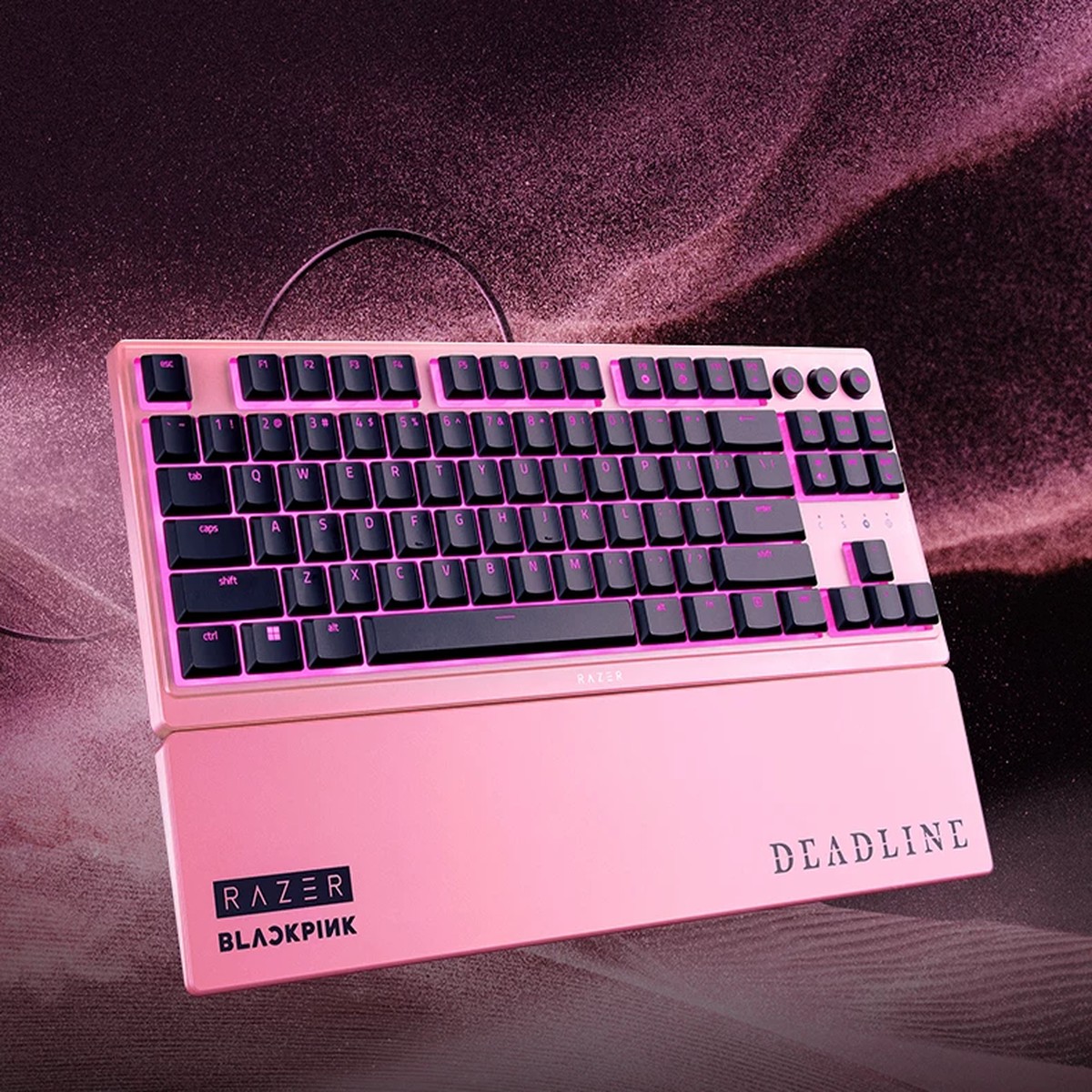 Razer x BLACKPINK Tarantula Wired Gaming Keyboard Pink RGB Esports Mechanical Keyboard