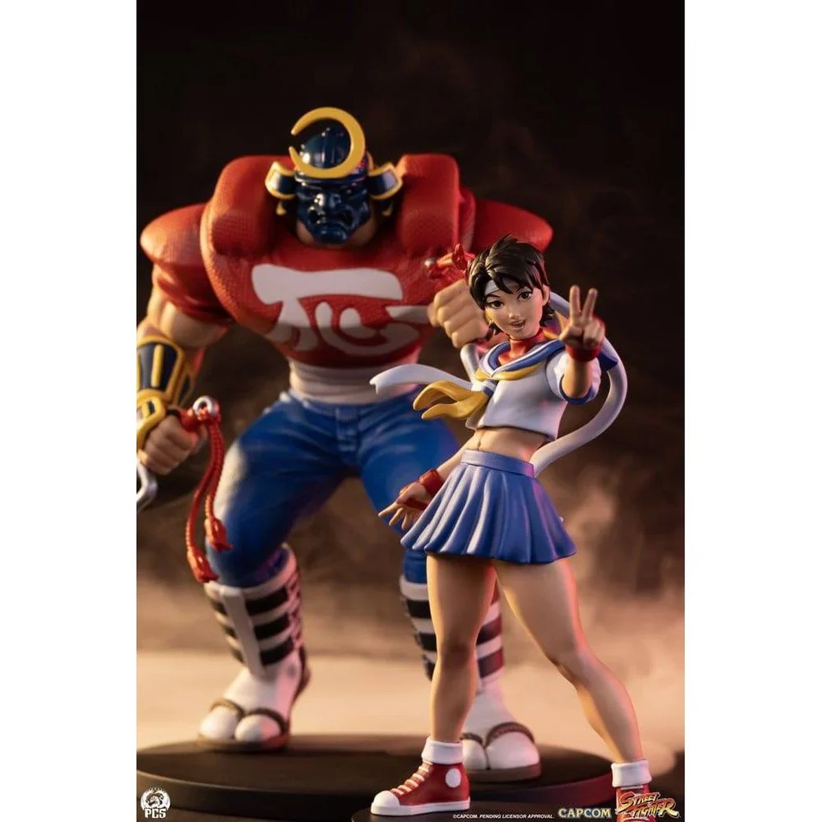 Premium Collectibles Studio Street Jam: Sakura & Sodom Street Fighter 1/10 Scale Statue Set