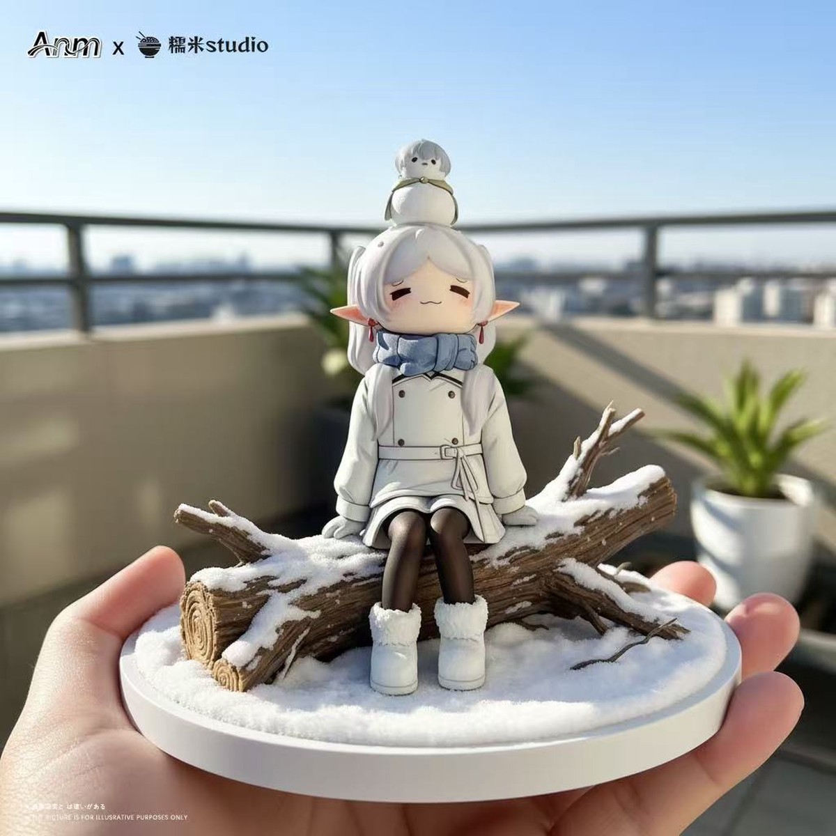 ANM Studio  Nuo Mi Studio  Desktop Series: Snow Frieren Frieren: Beyond Journeys End | Resin Desktop Statue