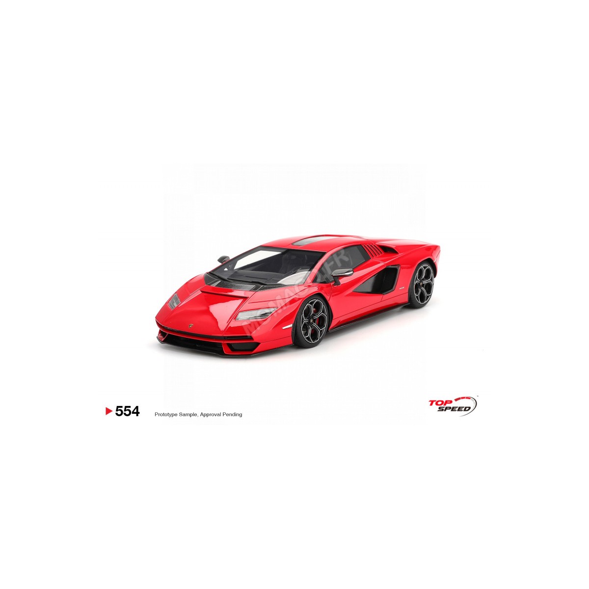Lamborghini countach lpi 800-4 2023 red rosso mars Die cast