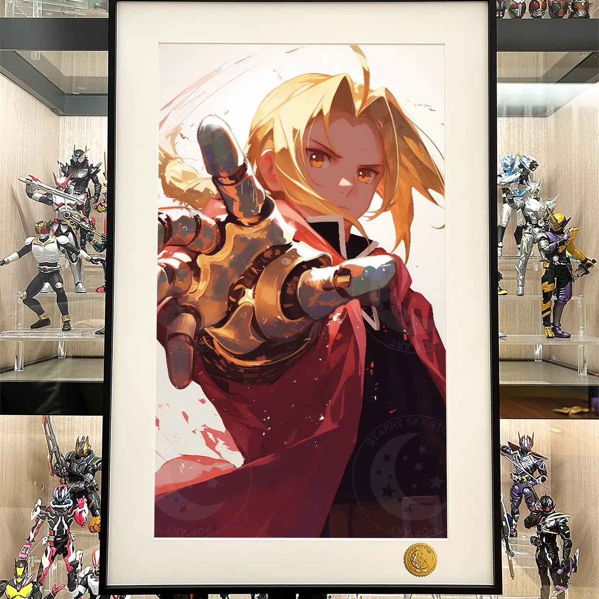 Edward Elric Cosmic Decorative Painting  Fullmetal Alchemist: Brotherhood Limited Edition Wall Art | Xingkong Studio