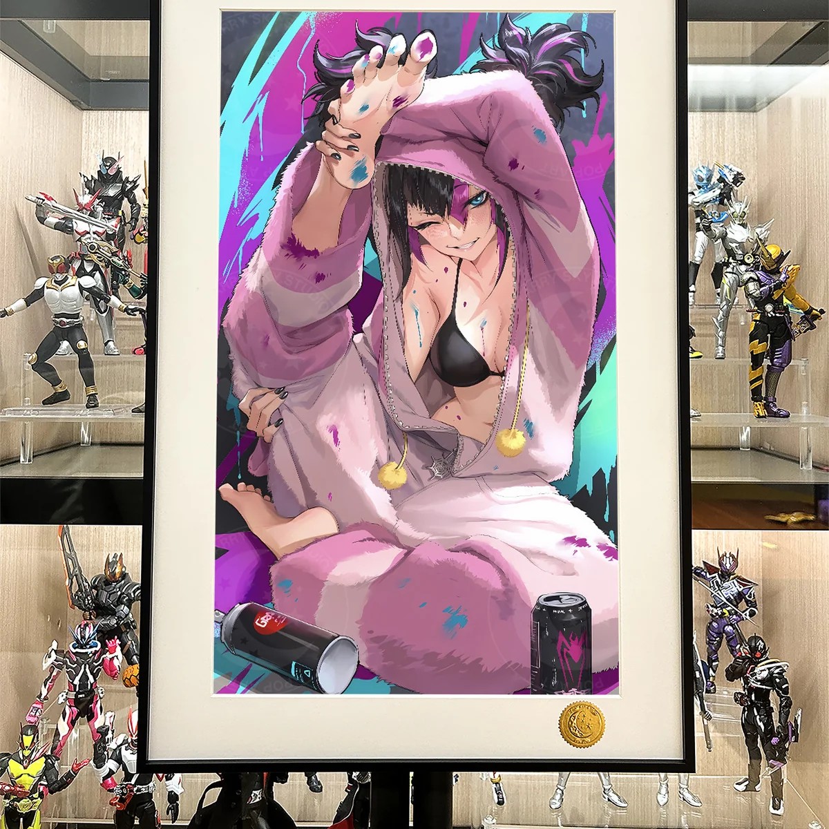 Juri Han Graffiti Art Decorative Painting Street Fighter Limited Edition Wall Art | Xingkong Studio