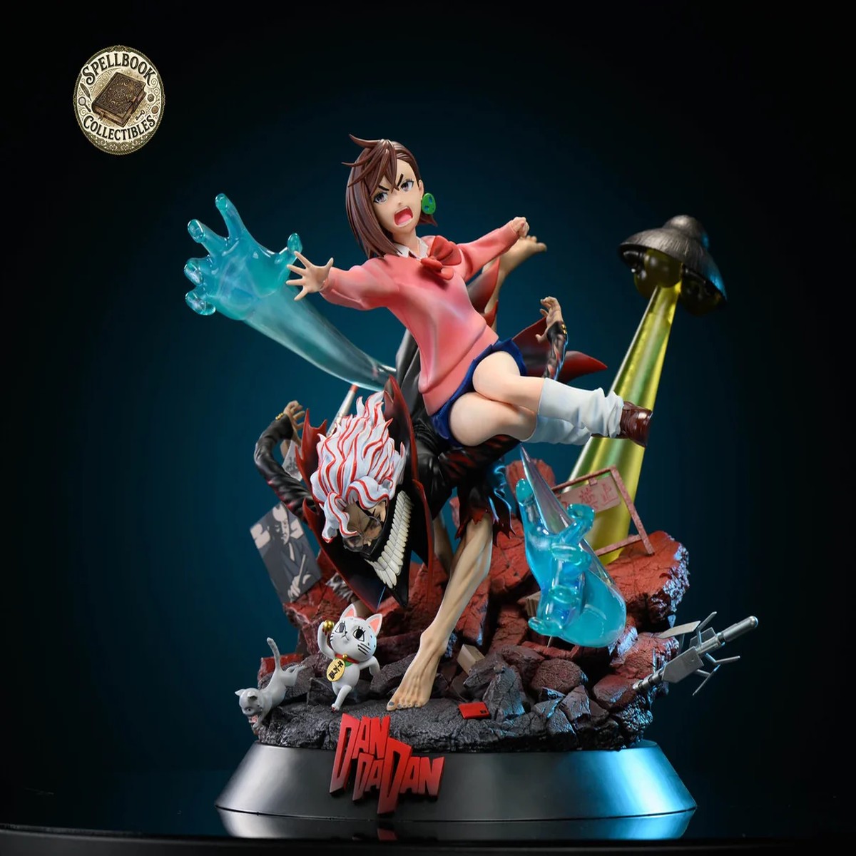 Momo Ayase & Okarun Dandadan 1/6 Scale LED Statue Spellbook Studio