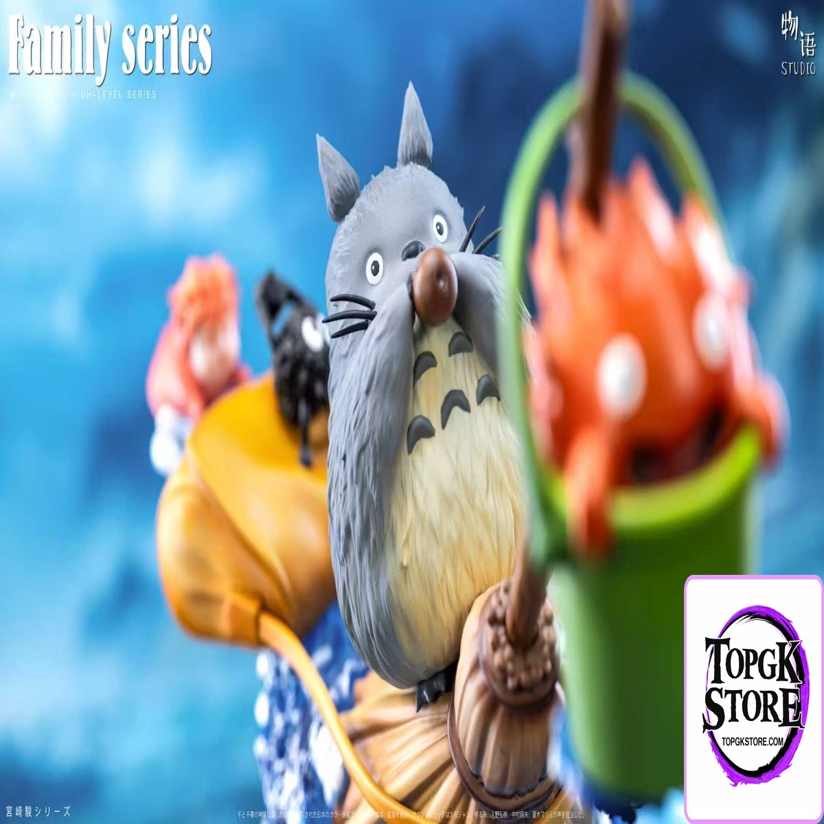 Wu Yu Studio  Magic Broom Cute Creatures Flight Tale Hayao Miyazaki