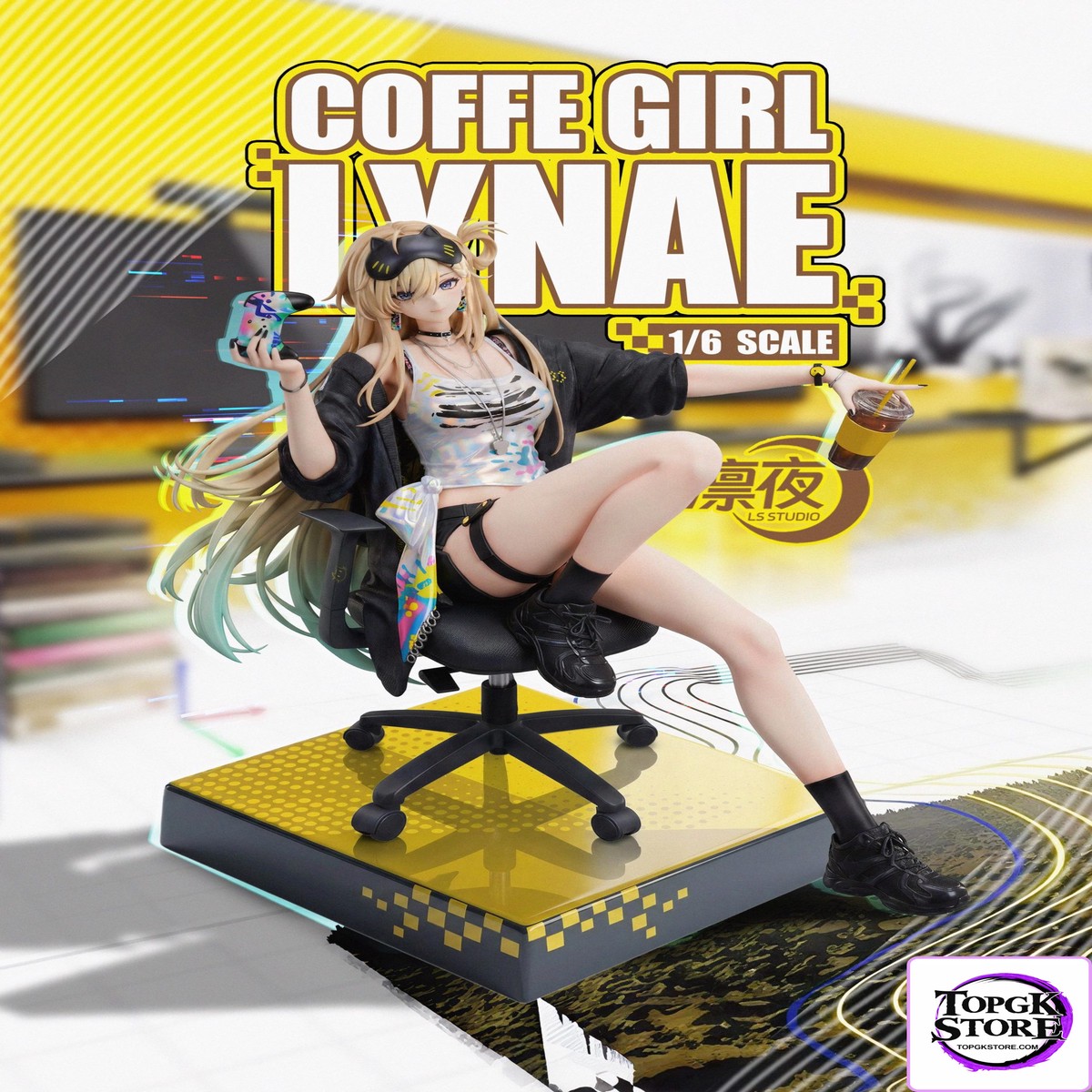 Chisa Maid Cafe Wuthering Waves 1/6 Scale GK Statue-LS Studio