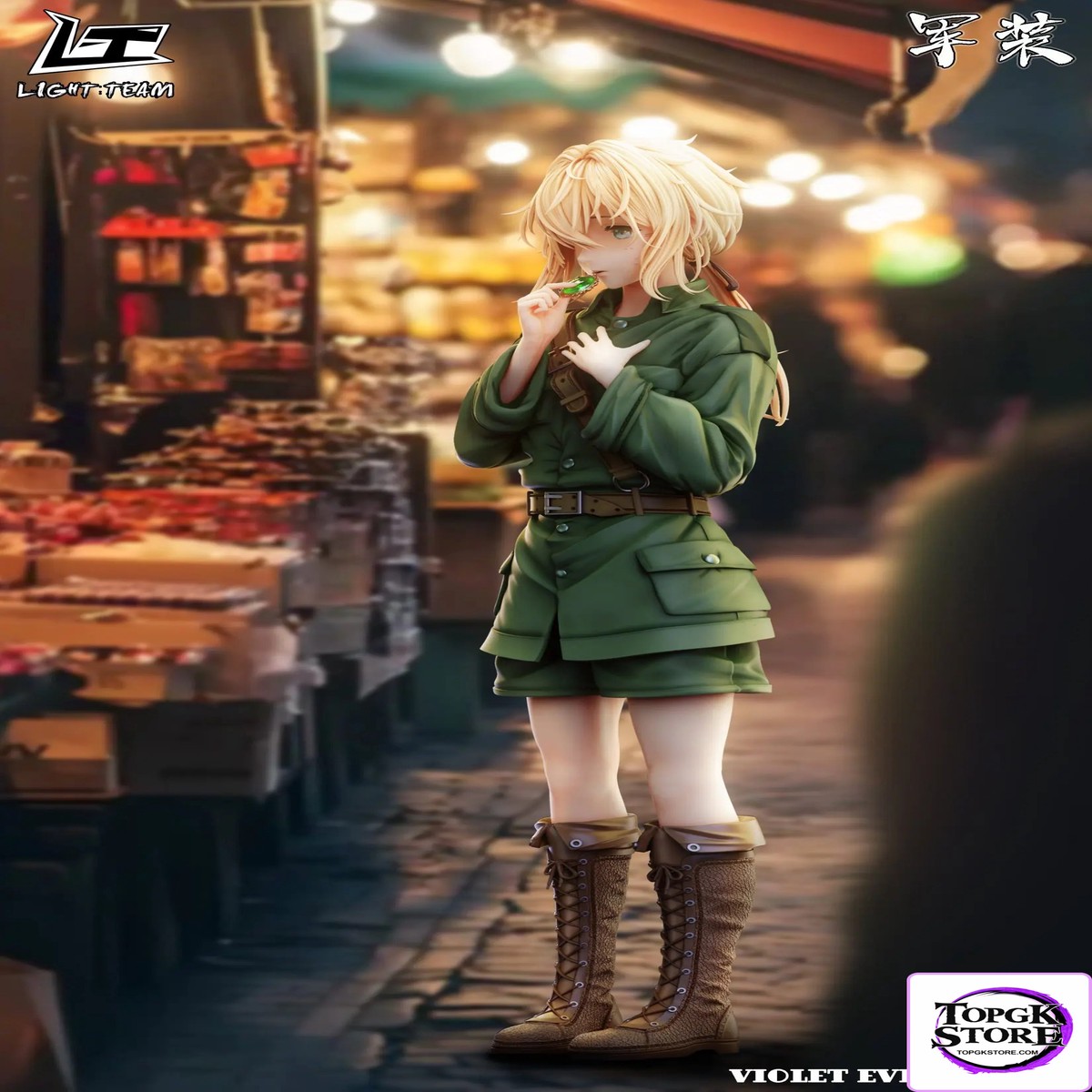 LIGHT TEAM Studio Violet Evergarden Childhood Military Uniform Violet