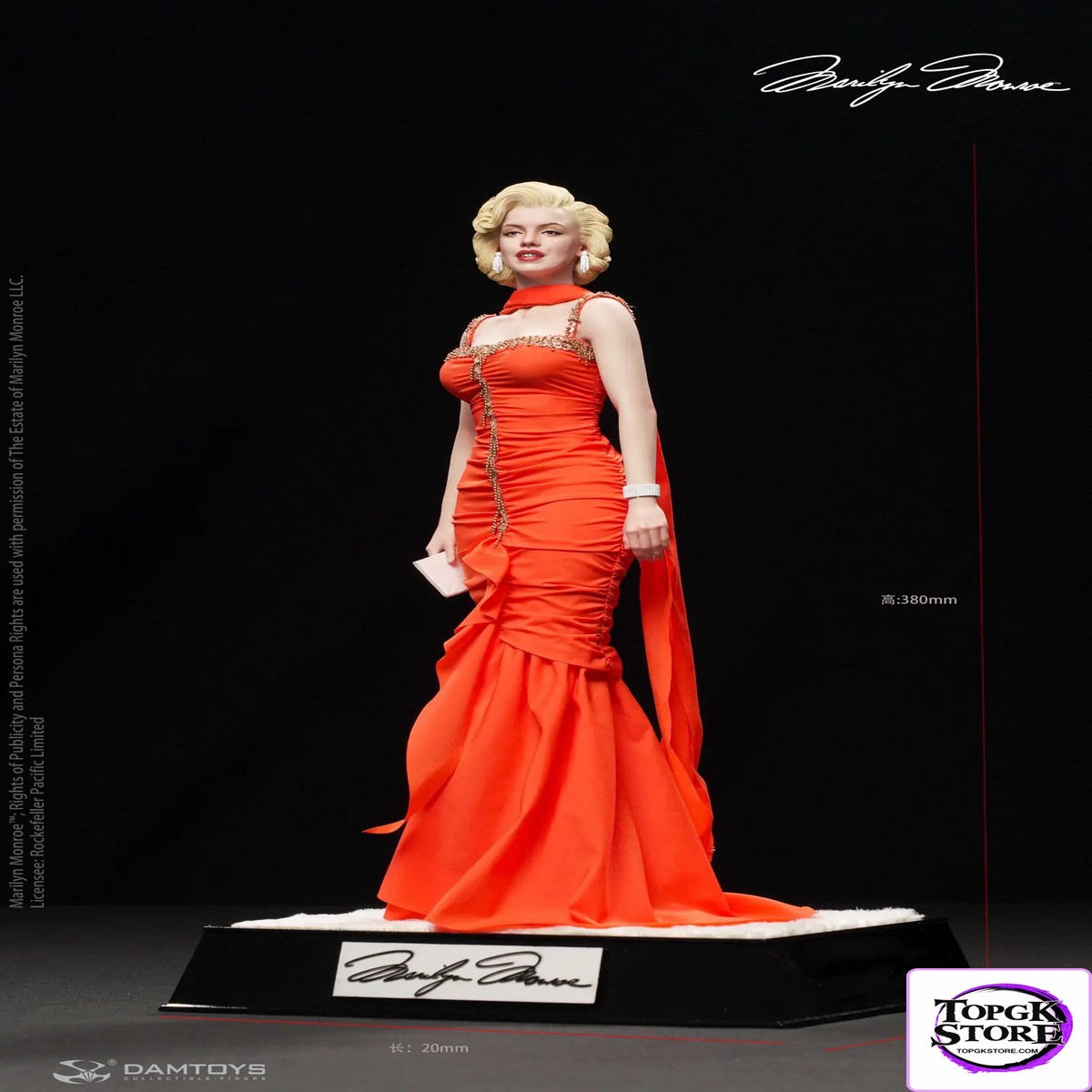 DAMTOYS Studio Gentlemen Prefer Blondes Marilyn Monroe 1/6 Scale Realistic Statue CSX023 (Licensed)
