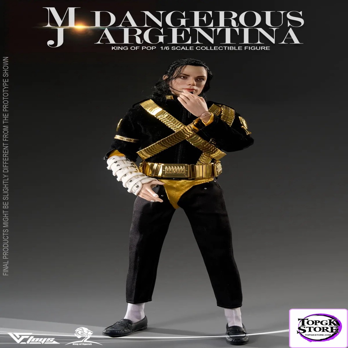 VFTOYS Studio & King of Figure Studio VF-12 The 1/6 scale MJ DANGEROUS ARGENTINA Collectible Figure