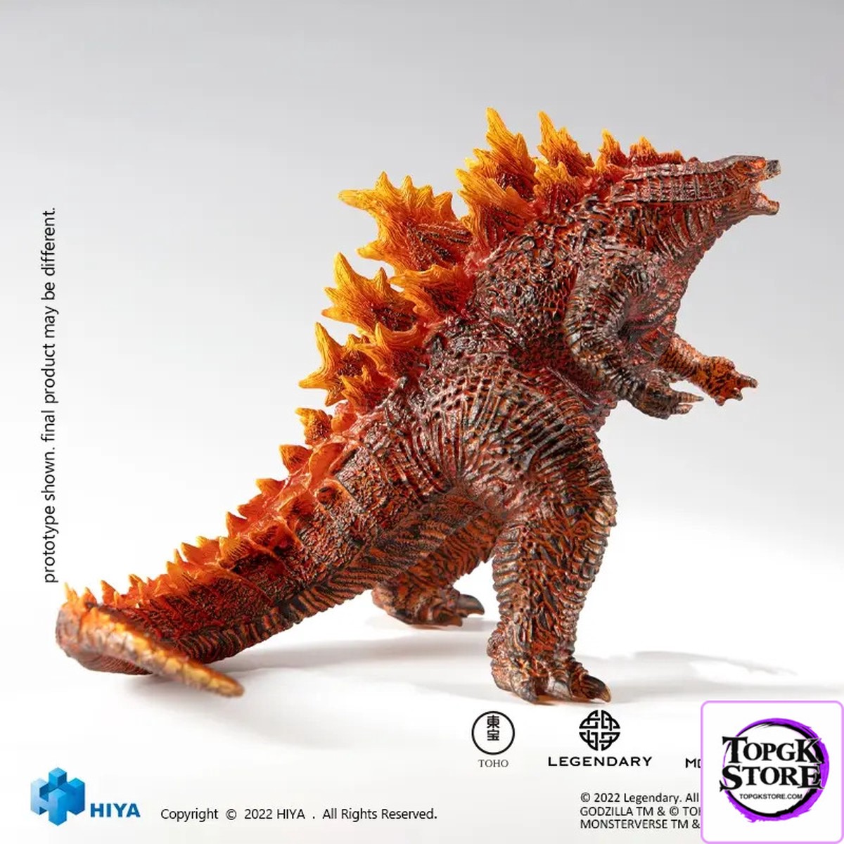 HIYA Studio  Stylist Series None Scale 8 Inch Godzilla King of the Monsters Burning Godzilla Exclusive PVC statue SSG0136