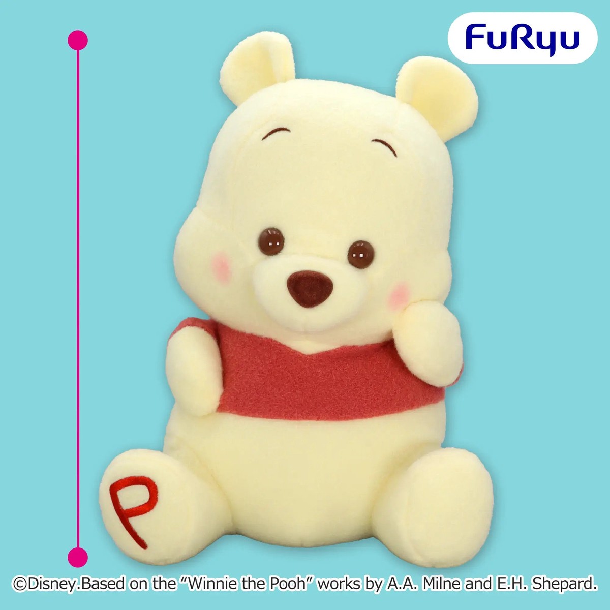 Winnie the Pooh - Milky Boa Super BIG Plush Toy - Puzzled Ver.