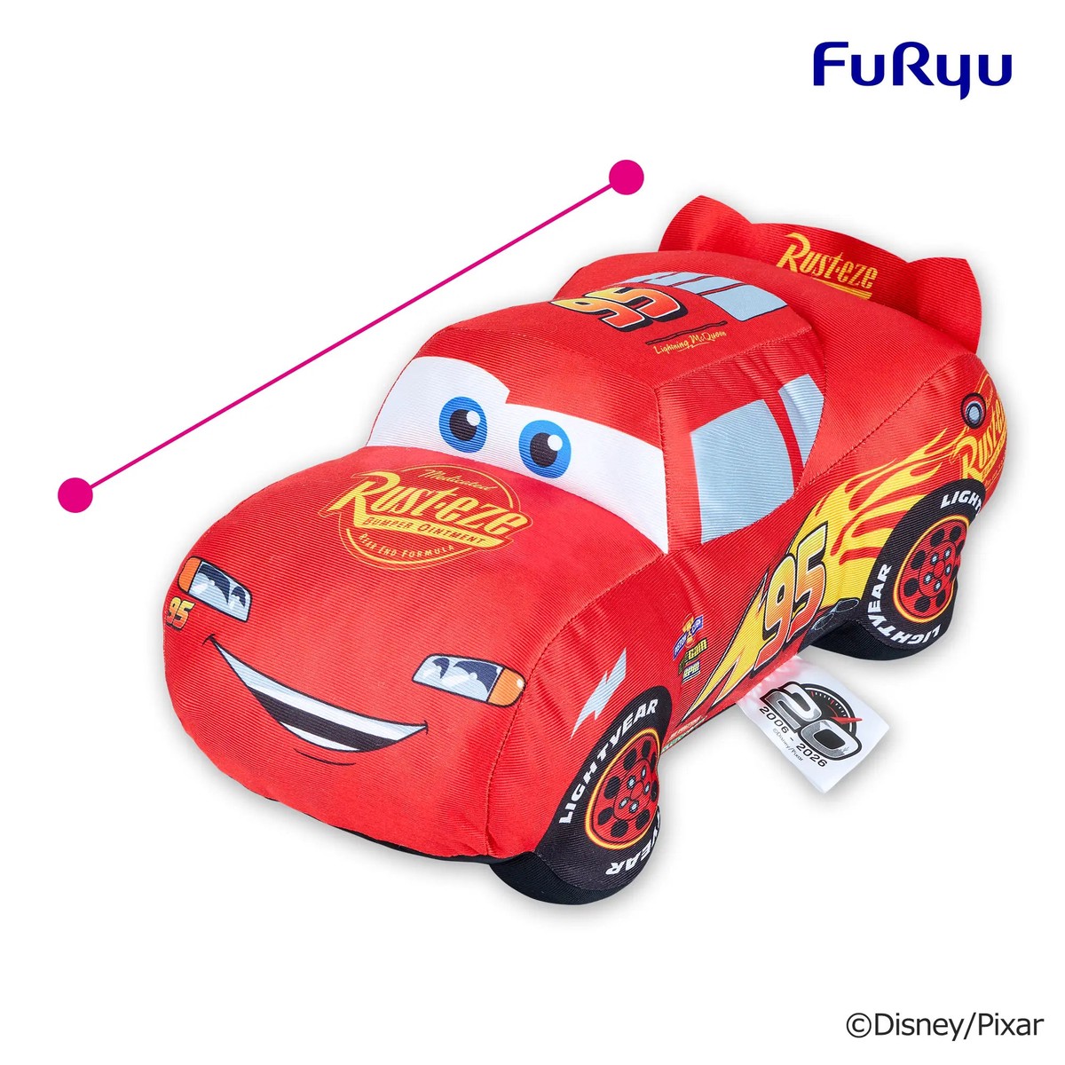 Cars - Lightning McQueen Super BIG Plush Toy - 20th Anniversary