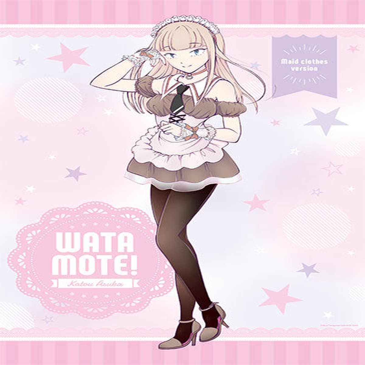Watamote B2 Wall Scroll Maid Costume Ver. (4) Asuka Katou