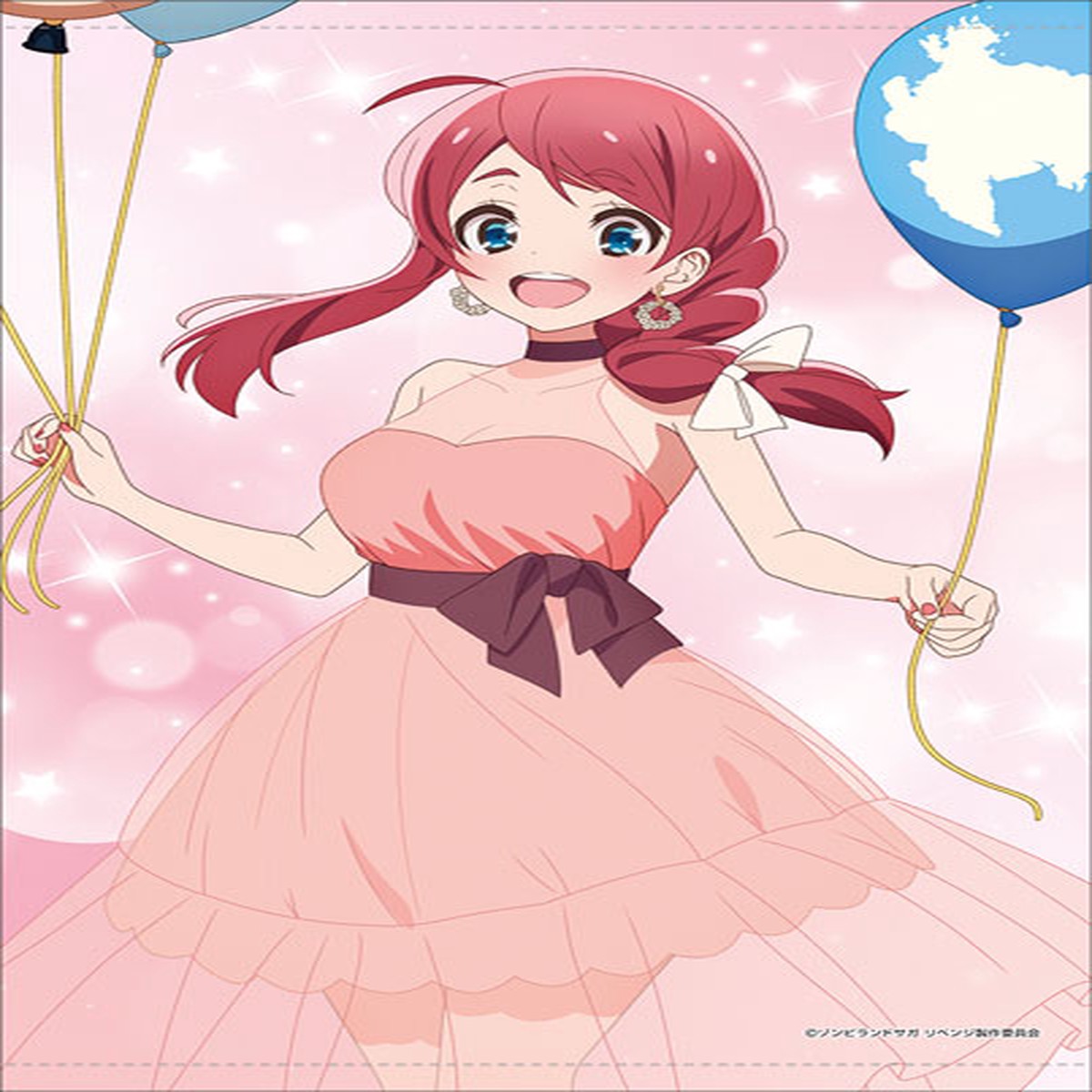 Zombie Land Saga Revenge New Illustration B2 Wall Scroll Dress ver. (1) Sakura Minamoto