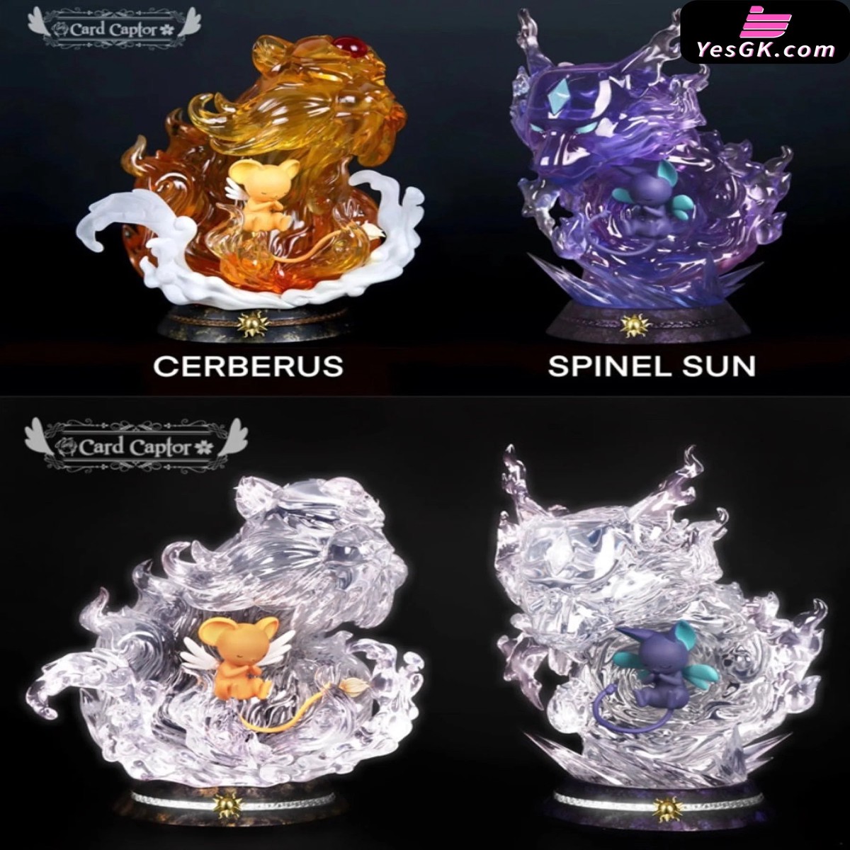 Awakening Cerberus and Spinel Sun Resin Statue - Card Captor Studio [In-Stock]