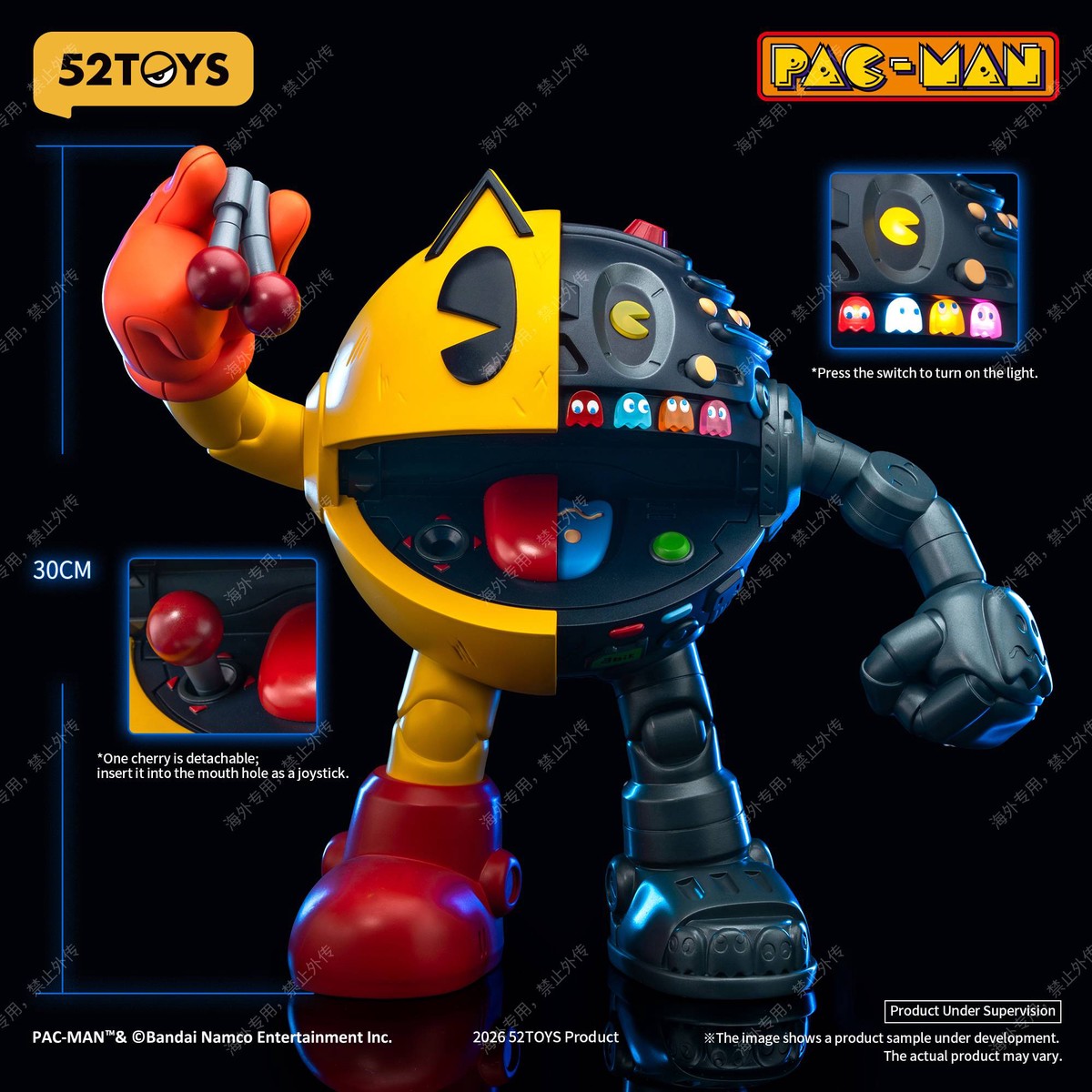 52Toys PAC-MAN Pac-Man Cyborg Premium Collectible Statue TOPGK PVC Statue