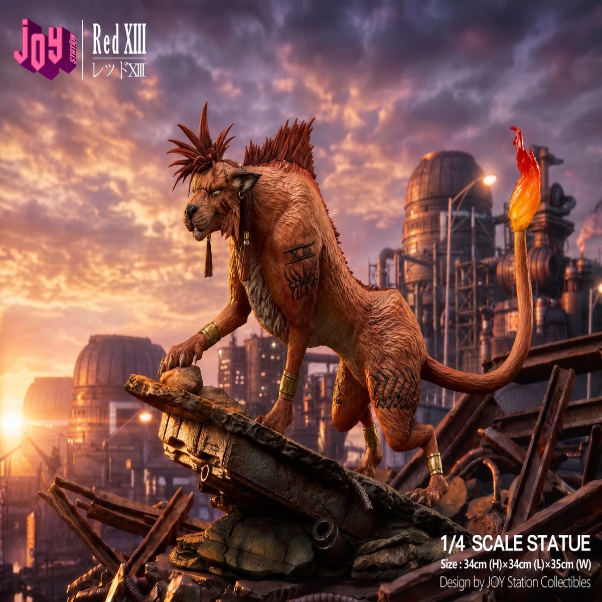 Final Fantasy VII Red XIII 1/4 Scale TOPGK Statue Joy Studio