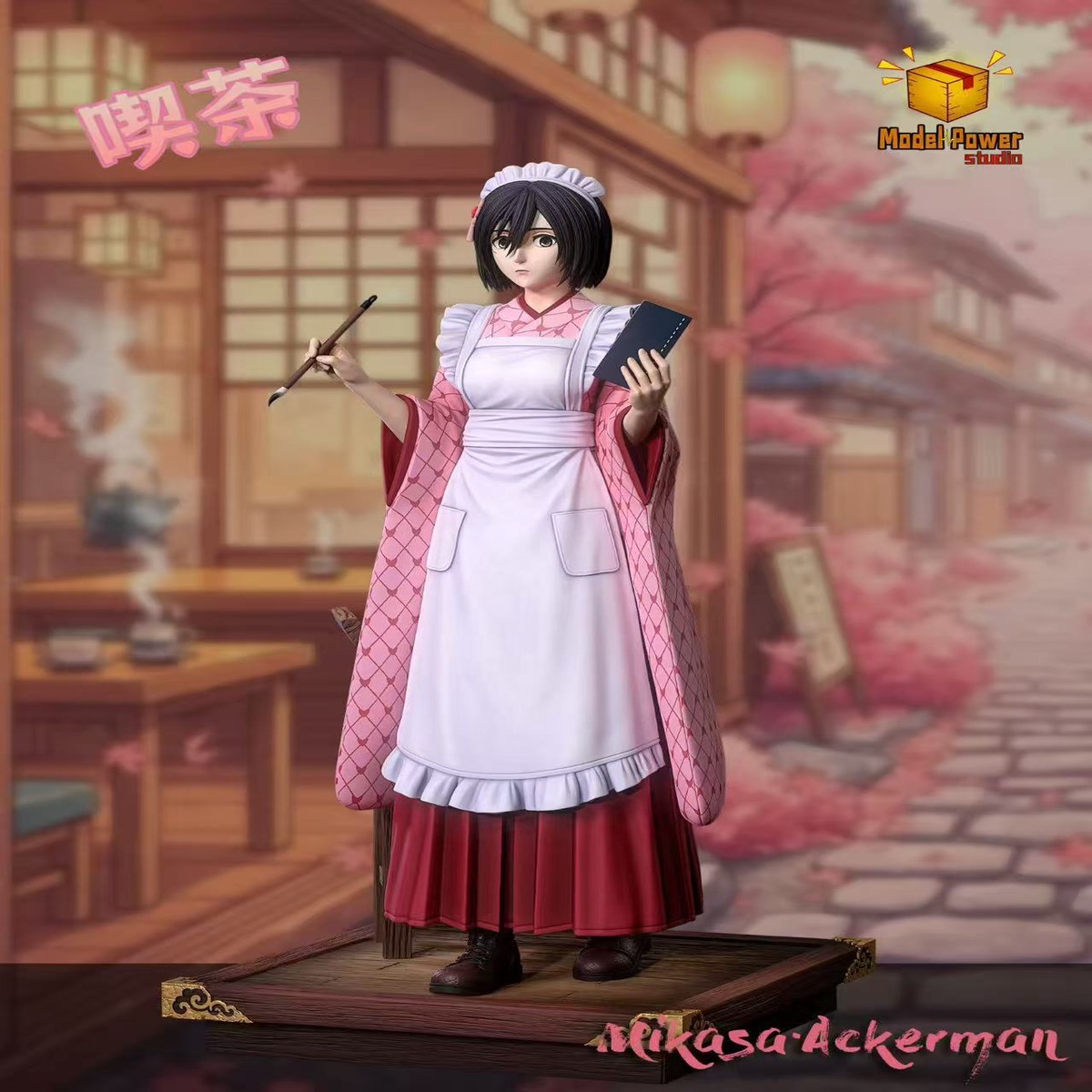 Model Power Studio Attack on Titan Cafe Mikasa Ackerman 1/6 Scale TOPGK Limited Edition Resin Statue
