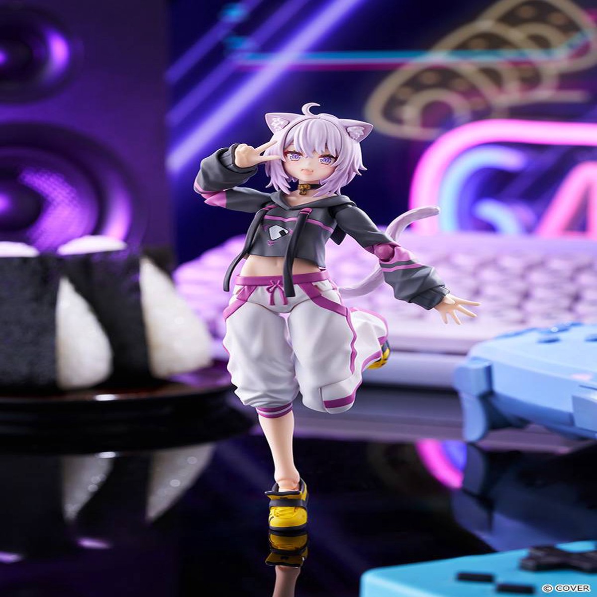 Max Factory Hololive Nekomata Okayu Figma Limited Edition + BonusTOPGK Figure(Licensed)