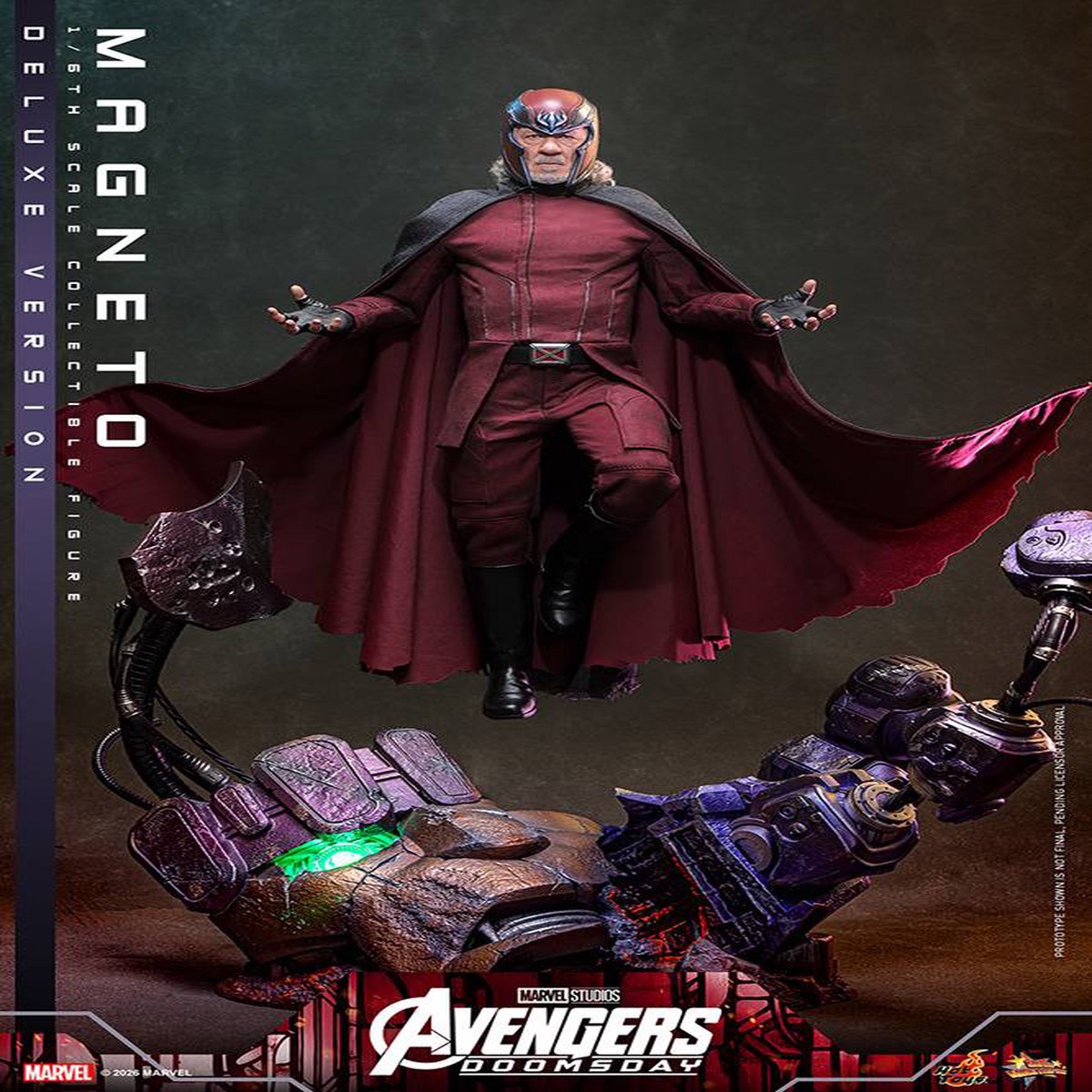 Hot Toys Avengers Doomsday Magneto Movie Masterpiece 1/6 Scale Action Figure(Licensed)