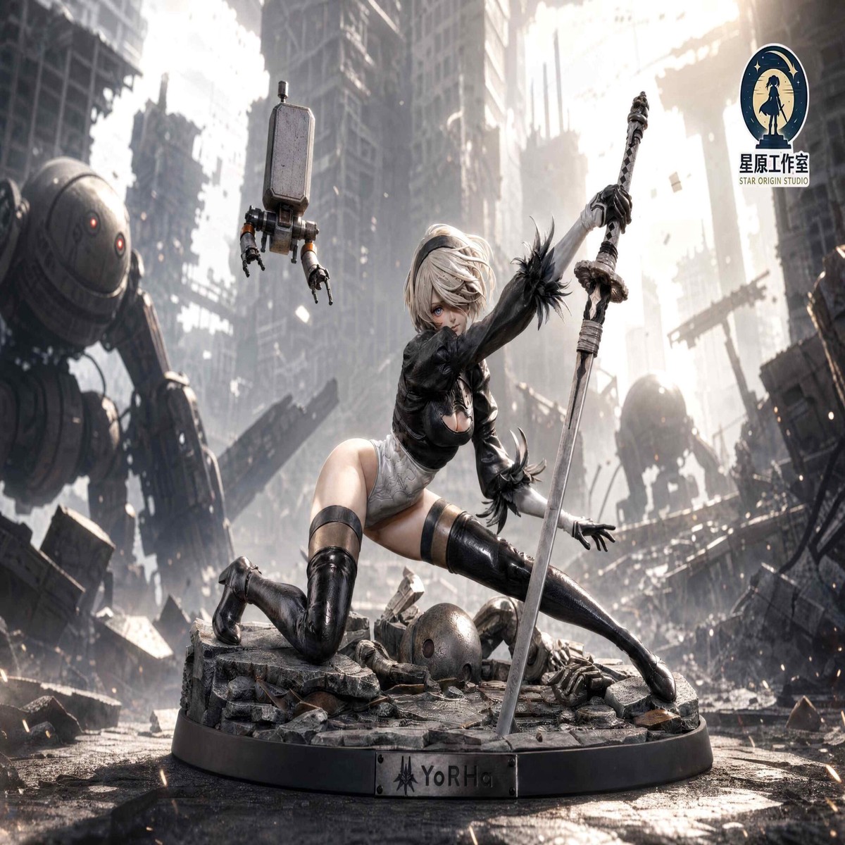 Star Origin Studio NieR:Automata 2B 1/6 & 1/4 Scale Limited Edition Statue(Licensed)
